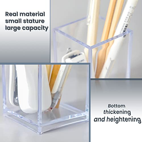 Portapenne in Acrilico Trasparente 2 Pezzi