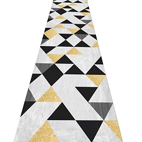 Tapis de passage d'allée moderne modèle A haute résistance pour table basse - 2