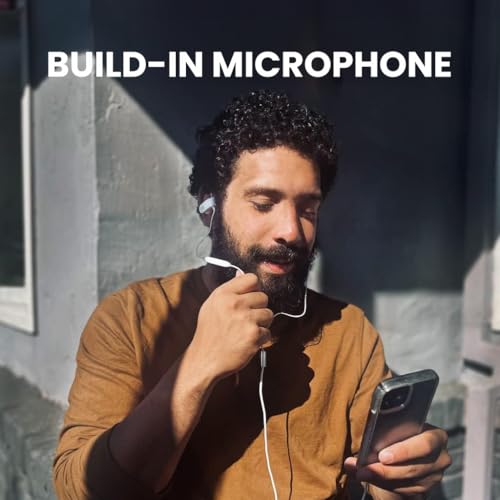 Image of Avantree C171 - USB-C Wired Earbuds with Microphone & Volume Controls | Ear Hook Design for Running & Sports, Comfortable Headphones for iPhone 15+, Samsung, Google & Android USB-C Phones, White