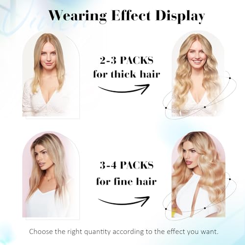 Vivien Hair Extensions Tape in Human Hair Brown Natural Tape in Extensions Dark Brown Long Silky 24 Inch 20pcs 50g #2 - Image 4