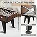 Foosball Table, 58inch Competition Soccer Table Game w/ 2 Balls for Adult Youth, Arcade Table Soccer with Leg Levelers and Heavy-Duty Legs for Home, Game Room (Wood Grain)