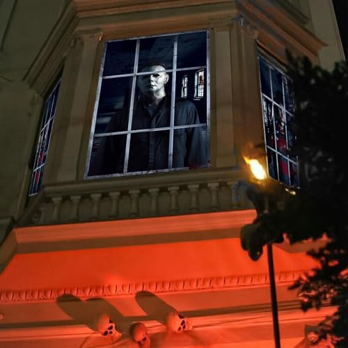 Decoración de ventana Halloween terrorífica miniatura 5