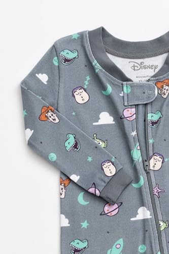 Image of MONICA + ANDY One Piece Baby Pajamas, 100% Organic Baby Clothes for Girls and Boys, Sizes For Newborn and Infant