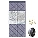 Thermal Door Curtain 3x6.6 Ft Visible Windproof Folding Doors Internal Noise-canceling Waterproof Cold-Resistant Door Screen