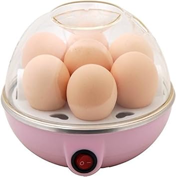 KH Enterprise Plastic and Stainless Steel Egg Boiler Electric Automatic Off Steamer Cooker Poacher Egg Boiler Electric Automatic Off 7 Egg Poacher for Steaming, Cooking, Boiling and Frying