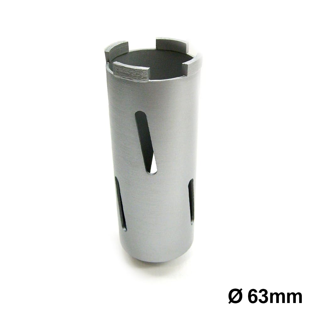 3S SuperSamaStore Fresa Foretto Diamantata Diametro 63 Mm per Carotaggi Muratura e Mattoni, Attacco 1/2" Femmina Passo Gas, Altezza 160 Mm