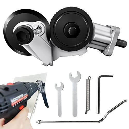 Tipsyoo Electric Drill Plate Cutter,2024 NEW Metal Nibbler Drill Attachment,Sheet