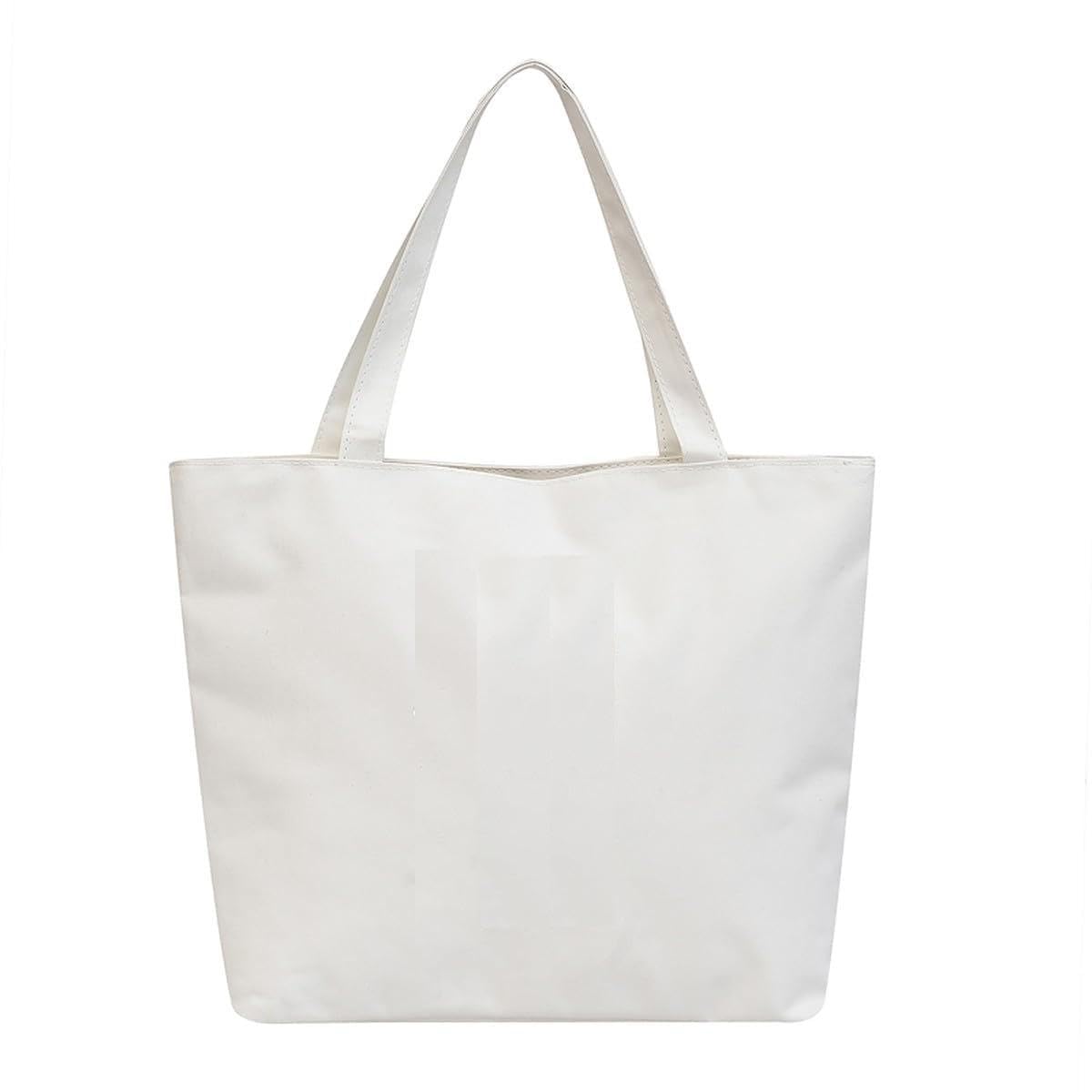K2P Classic Tote Bags For Women Girls Canvas Handbag Zipper Large Capacity Fashion Bag For College Office - Nice Day Girl Print