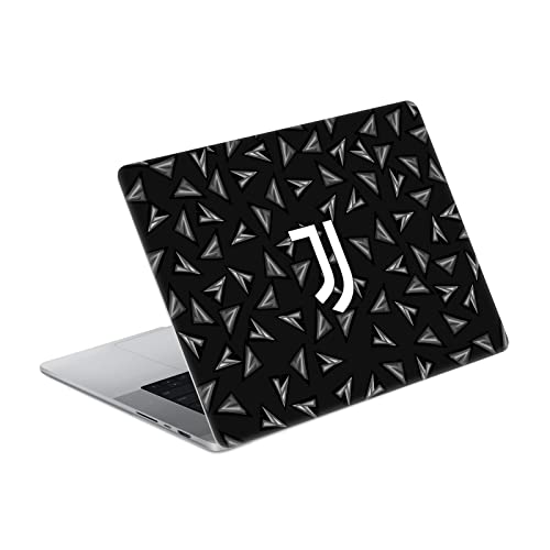 Autocollant Juventus MacBook Pro 14 A2442 skin vinyle géométrique noir et blanc