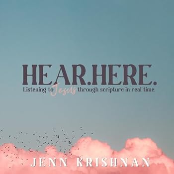 Paperback Hear. Here.: Listening to Jesus through scripture in real time Book