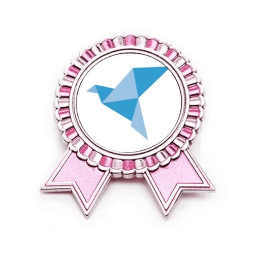 Pin's pigeon bleu Origa Rose M en métal pour égayer une tenue trop classique