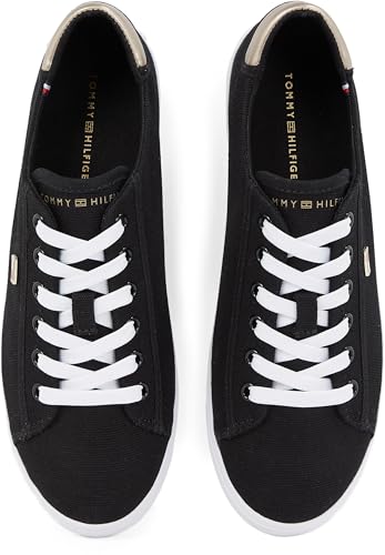 Miniatura 5 de Tommy Hilfiger Sneaker con Suela Vulcanizada Mujer Canvas Lace Up Elegante