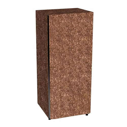 Image of Durable Fridge Cover Single Door 180 to 220 Litre Easy to Clean Dustproof and Waterproof Printed Refrigerator Cover 150x60 cm