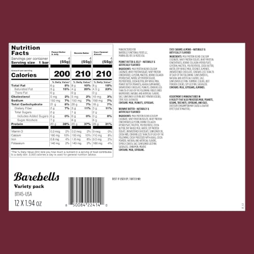 Image of Barebells Bars Viral Variety Pack 55g 12-pack