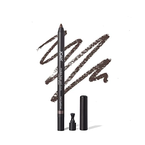Joah Make Her Gel-Ous Gel Eyeliner With Self-Sharpening Pencil, Waterproof & Long-Lasting Color Definition, Brown #TOP2