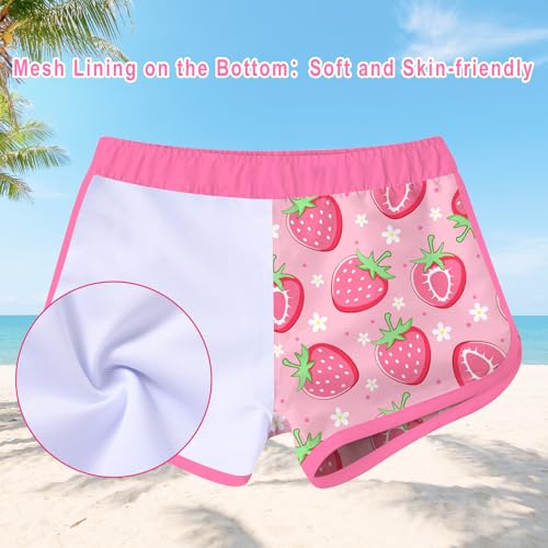 Image of Vogseek Girls Rash Guard Two Pieces Swimsuit Long Sleeve Bathing Suit for 3-10 Years