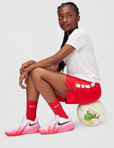 Image of Nike Unisex S.T. Dynamite White /Black-Tropical Pink-Pinksicle Basketball Shoes UK 3.5
