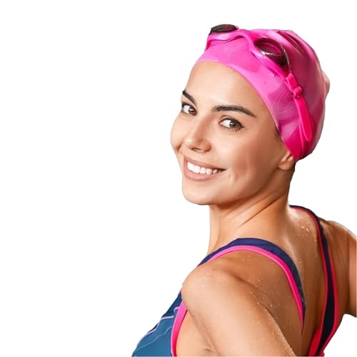 Roughhouse Swimming Cap for Women Silicone Swimming Caps for Men Unisex Swim Cap for Boys, Girls and Kids Swimming Cap for Women Long Hair Swimming Head Cap Men Silicone Easy Fit (B0CXT4R5N1) Amazon Price History, Amazon Price Tracker