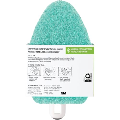 Image of Scotch-Brite Non-Scratch Bathroom Scrub Brush Blue