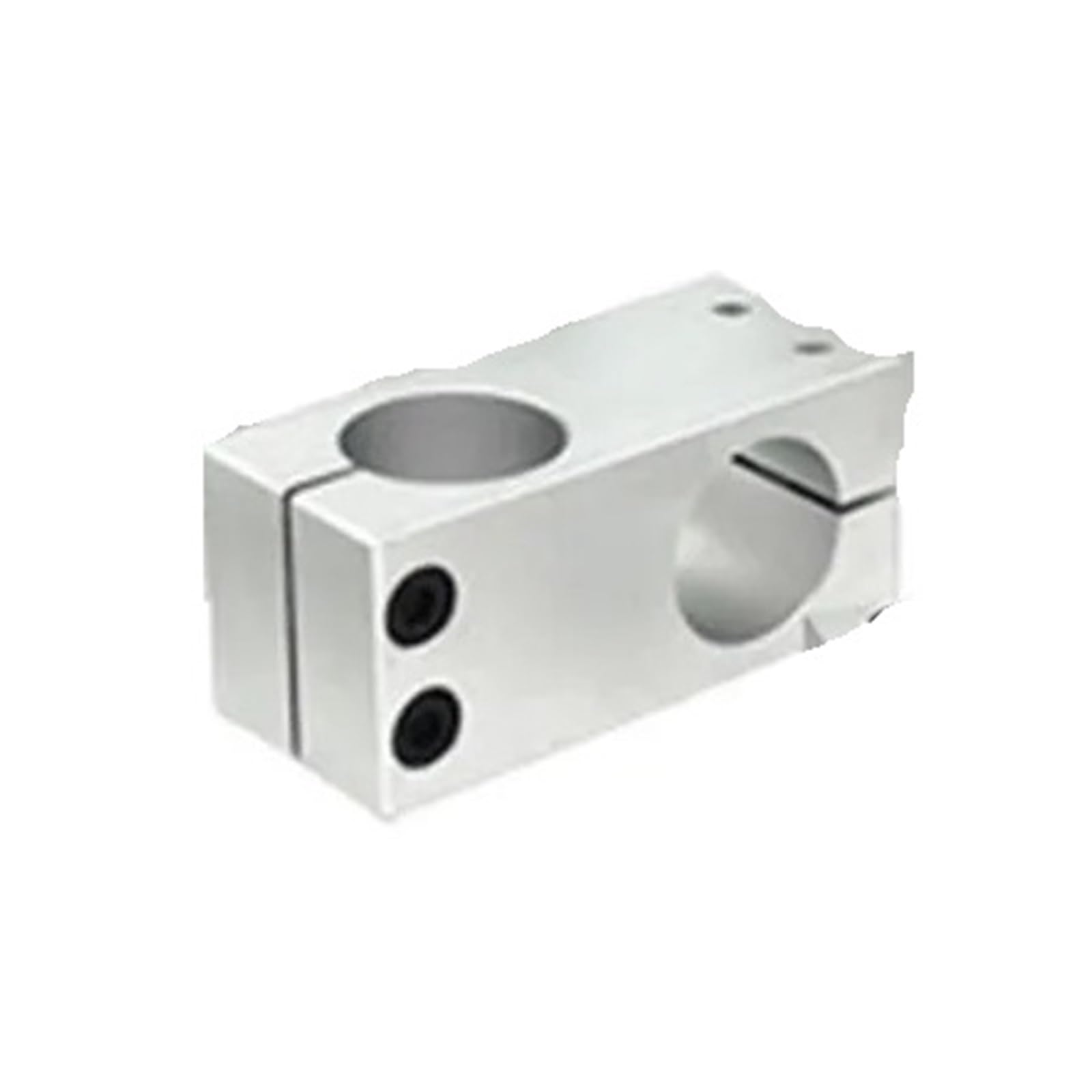 Mechura 6X6mm Cross Connector Shaft Clamp Pillar Fixing Clamp Vertical Fixed Diameter Fastening Aluminum Alloy Optical Axis Cross Block Steel Pipe Bracket Single Screw