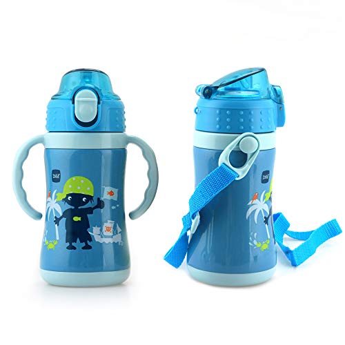 B&H Kids Cup Stainless Steel Insulated Sippy Cup for Baby with Straw, BPA