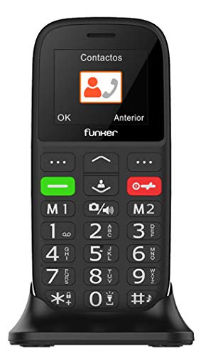 Funker-C65-Easy-Plus-Telefono-Movil-Facil-De-Usar-para-Personas-Mayores-con-Boton-SOS-y-Base-Cargadora-Camara-De-Fotos-y-Agenda-con-Fotocontactos-Negro