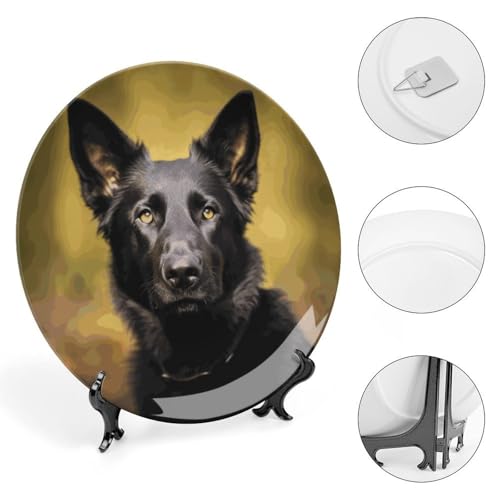 Plato decorativo de porcelana hueso blanco 6 pulgadas miniatura 4