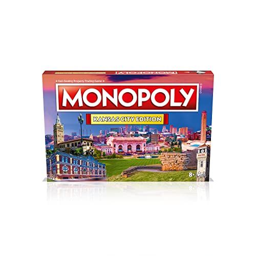 Juego de Mesa Monopoly Edición Kansas City: para 2-6 jugadores, juegos familiares para niños y adultos, ideal para noche de juegos miniatura 5