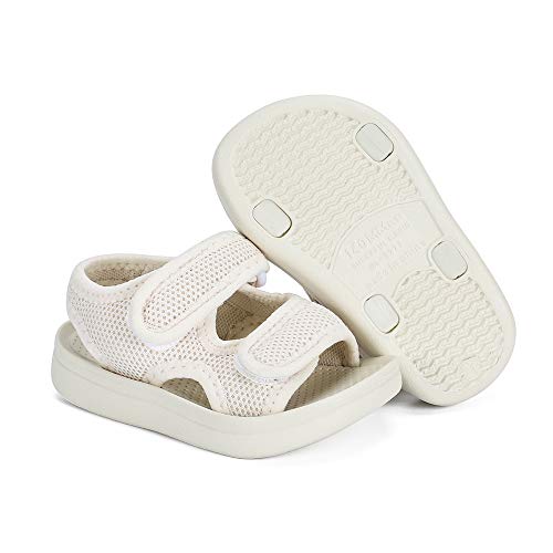 Image of MK MATT KEELY Unisex Kids Summer Slide Sandals Baby Comfort Anti-Slip Open Toe Adjustable Walking Beach Shower Shoes for Boys Girls