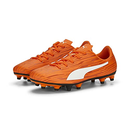 Chaussure de football Puma Rapido III FGAG Jr orange pour garçon