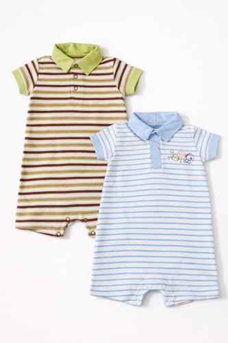 Image of TuddyBuddy 100% Cotton Romper /Jumpsuit /Bodysuit Set for Baby (Pack of 2 Playsuits)