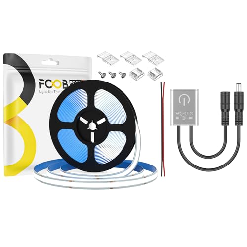 Tira de LED COB 5 m IP65 blanco día 480 LEDs/m miniatura 1