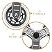 Yardwe Stainless Steel Caster Wheel for Shopping Cart Stair Climbing Wheel Heavy Duty