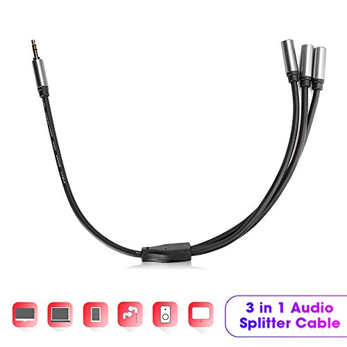 Cable divisor de audio 3.5mm 1 macho a 3 hembras miniatura 6
