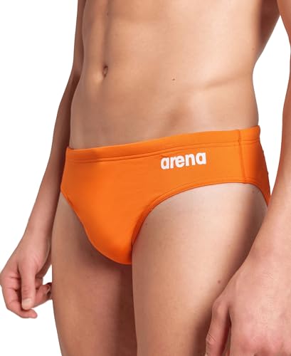 Image of Arena Men's Team Solid Swim Brief MaxLife Athletic Swimwear Professional Swimsuit Bathing Suit