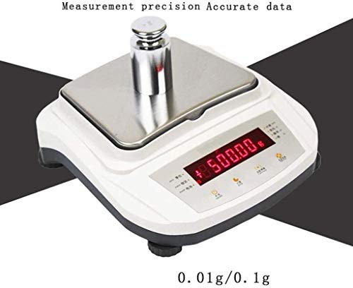 Báscula digital de alta precisión 2kg 0.01g blanca miniatura 3