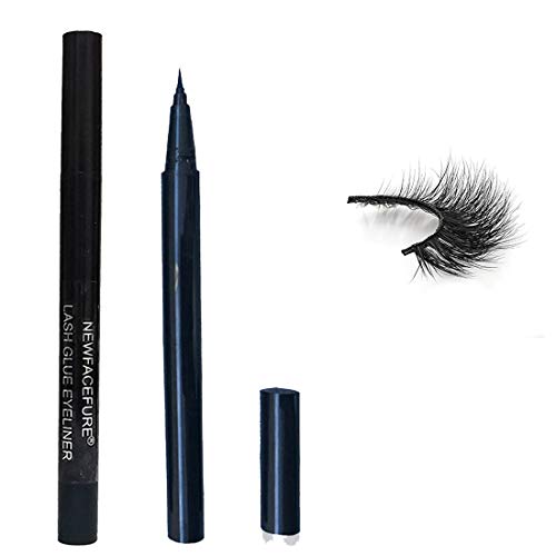 Black Magic Eyeliner, New Liquid Self Adhesive Eyelashes Eye Liner Pen, Best Waterproof