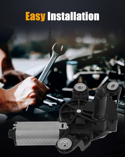 Image of ROADFAR Rear Windshield Wiper Motor Replacement for for Polo 2009-2014,for for Sharan 2010-2013,for for Touran 2010-2013 5K6955711A,5K6955711B Wiper Motor 4 Pins