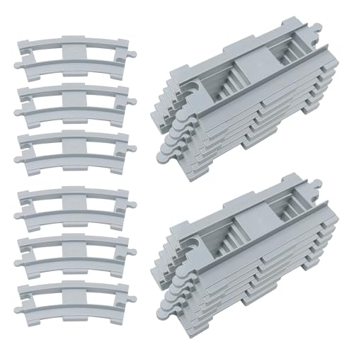 Mirthben 18pcs Bausteine Schienen Set, City Zug Schienen,...