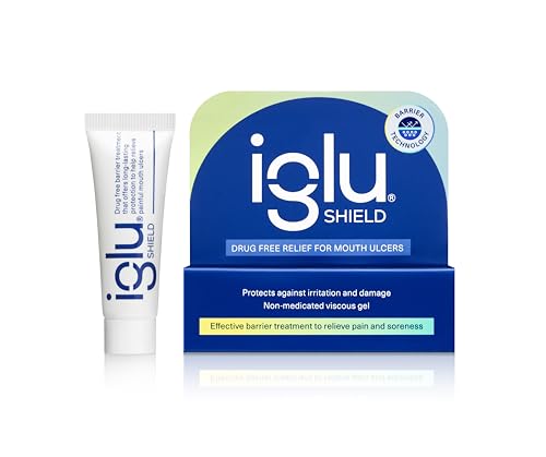 Iglu Shield Non-Medicated Mouth Ulcer Treatment. Effective Barrier to Protect ulcers Relieving Pain and Soreness 10g