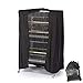 COOSOO Bird Cage Covers for Night Large Birdcage Protection Blackout Breathable Washable Waterproof Material Universal Fit Black