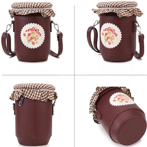 Strawberry Purse Cute Crossbody Bag Top Handle Novelty Bottle Shaped Shoulder Handbag for Women Ideal Gifts2