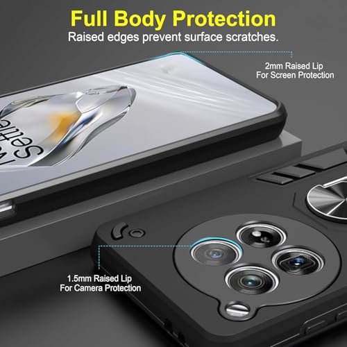 Image of NDCOM for OnePlus 12 Cover, Premium OnePlus 12 Case, Durable One Plus 12 Cover, Protective Back Cover for OnePlus 12 Ring Holder Case