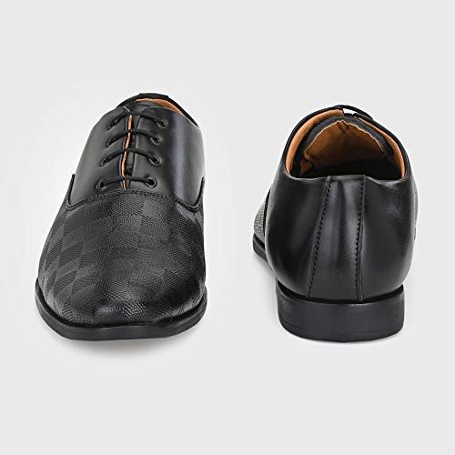 Image of Centrino Mens Formal Shoes|Elegant Lace Up Derby for Business & Casual Wear | Premium Craftsmanship for a Stylish & Sophisticated Look | Cushioned Insole for All-Day Comfort & Support (3401)