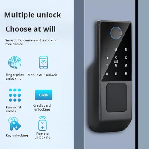 Waterproof Outdoor Gate Smart Rim Door Lock WiFi Fingerprint Lock Support Password IC Card Key Wiring Digital Gate Access Control for Tuya - Image 3