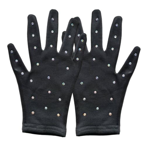 1 Pair Skating Gloves Stage Decorative Gloves Party Performance Gloves Shows Wearing Gloves Stage Gloves