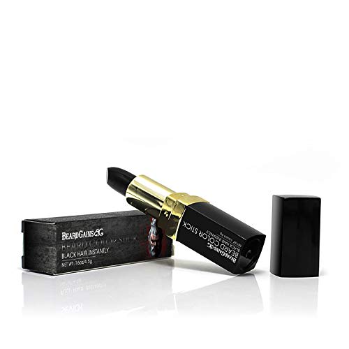 BEARD GAINS Back to Black Temporary Beard Color Stick, Easy to Use, Portable, Pocket Sized, Instant Solution for Grey, White and Red Hairs, Easy to Remove | MADE IN USA - Thumbnail 3