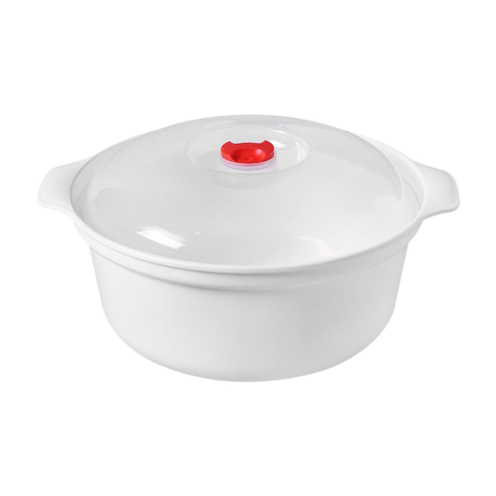 ATORSE Microwave Bowl with Lid Kitchen Microwave Cookware for Office Dorm Christmas 22x10cm-image-27
