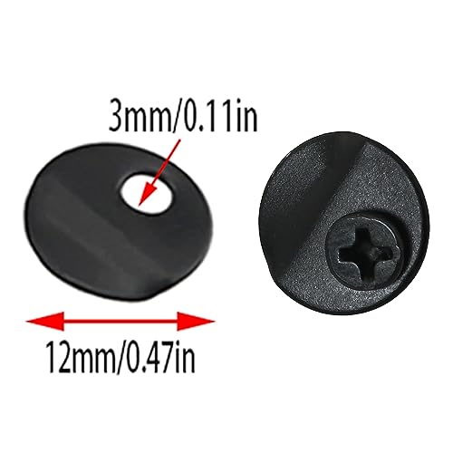 Image of Picture Turn Button ZZLZX 100PCS Black Round Picture Frame Turn Button Picture Frame Accessories with 100PCS Screws for Hanging Pictures, Picture Backing Clip