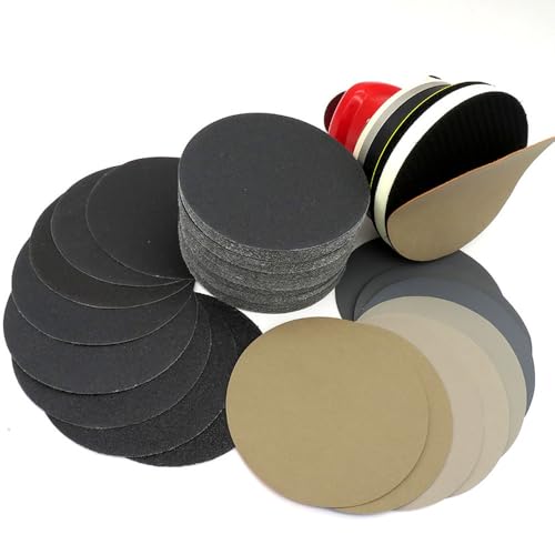 Papier abrasif 125 mm humide et sec de grain 60 à 10000 pour ponçage de précision